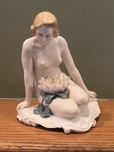 Nude lady water lily lotus - water,