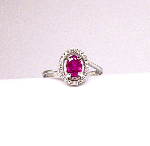 Petite natural pink sapphire - petite,