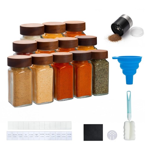 Clear spice jars set - spice,
