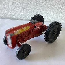 Vintage Diecast Lone Star Farm King Tractor Roadmasters Red Model #1257 England