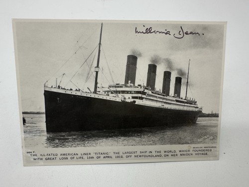 Titanic hand signed - signed, autograph