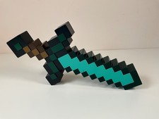 Minecraft Diamond Sword Light Plastic Mojang 2024 3 Light Up Modes USB lamp