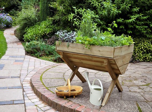 Kitchen garden trough - trough, wooden
