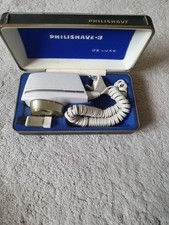 Philishave Deluxe Vintage Electric Shaver Men with Case