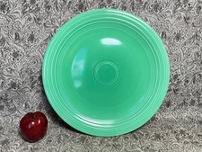 Vintage Fiesta Ware Green HUGE 14" Chop Plate Platter Homer Laughlin Fiestaware