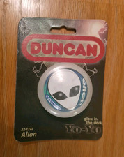 Vintage DUNCAN YOYO - ALIEN - GLOW IN THE DARK - YO YO SEALED PACK 1997 - USA