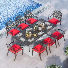 9 Pcs Cast Aluminum Patio