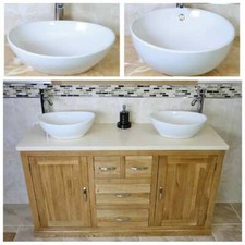 Solid Oak Bathroom Vanity