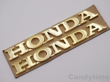 Gold 3D Fuel Tank  Decal Rear