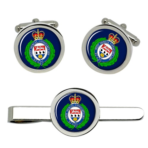 West mercia police cufflinks - west,