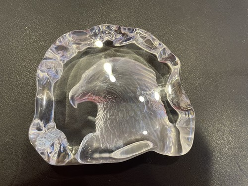 Lead crystal glass eagle - eagle, head