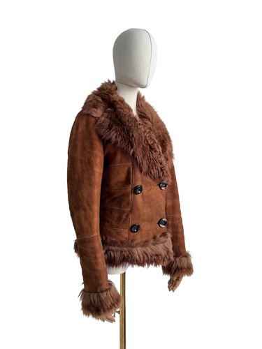 Vintage real shearling cropped - vintage,
