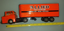 Vintage Marx Japan Linemar Tin Truck Allied Van Lines Moving Semi Toy RARE