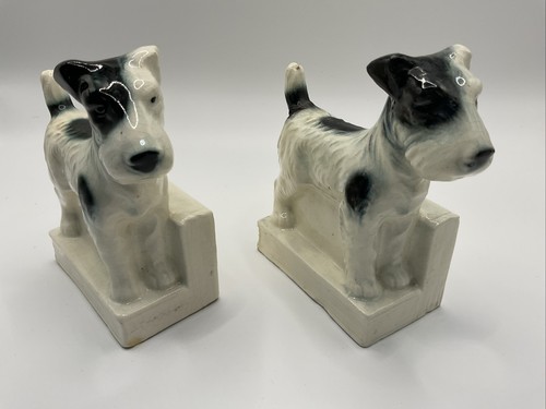 Vintage standing fox terrier - standing,