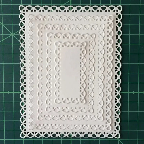 Rectangle lace frame - lace,