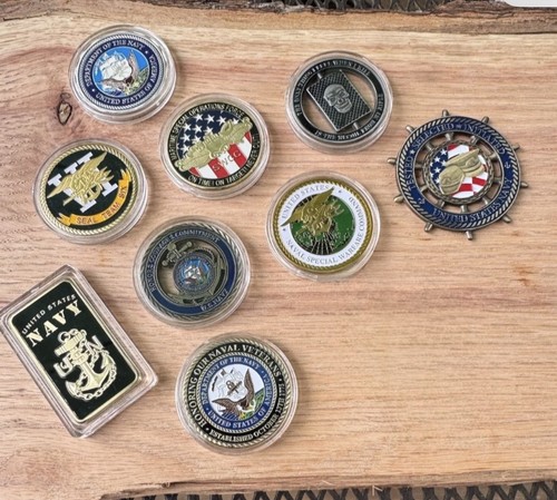 Set navy challenge coin - of,