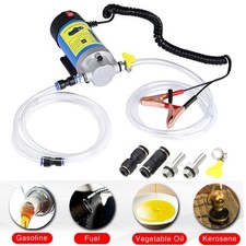 12V Electric Car Engine Diesel Fuel Pump Oil Transfer Extractor Fluid Siphon