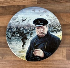 'D Day Landings' Plate - WW2 - Winston Churchill - 1944. Royal Daulton. G Coton 