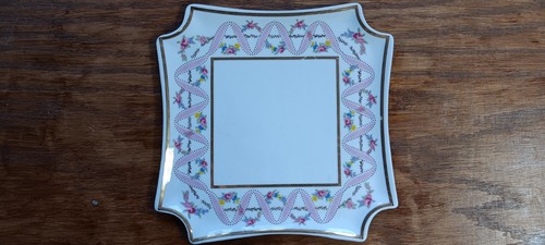 Antique floral plate - floral, plate,