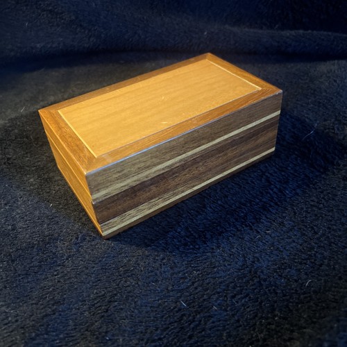 Vintage wooden puzzle box - vintage,
