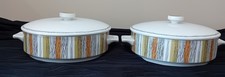 Sienna Midwinter Staffordshire Pottery. Tureen Lidded Serving Dishs x 2 VGC