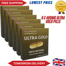 ✅6 X Ultra Gold High Strength Capsules with Delay 100% Herbal Sexual Support Men