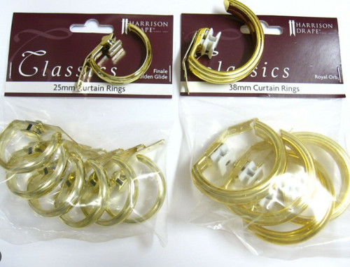 Brass corded curtain pole - corded,