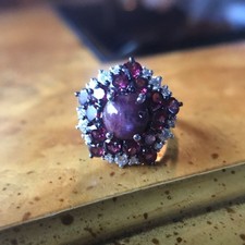 Natural star ruby sterling - natural,