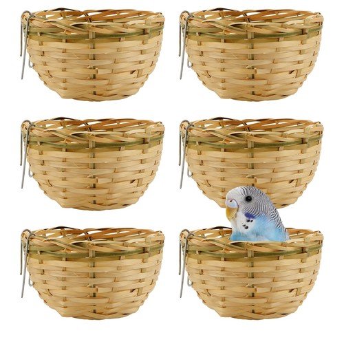 Aovna 6pcs bamboo canary nest - 6pcs,