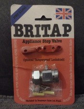 15mm x 3/4" Washing Machine Straight Tap Stop-Start Hot / Cold Valve Lever