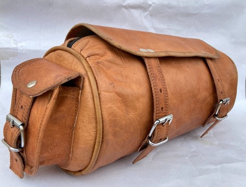 Real vintage leather tool bag - real,