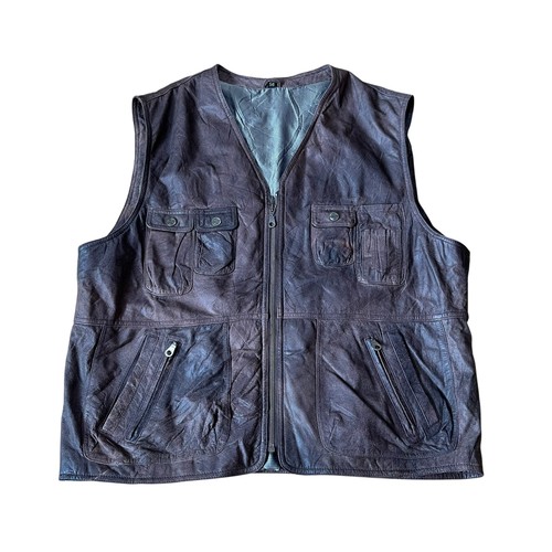 Mcneal mens leather gilet - mcneal,