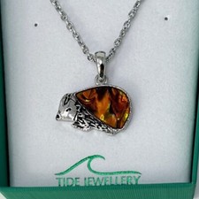 Hedgehog Paua Shell Necklace