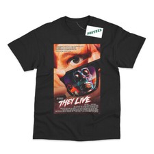 Retro Movie Poster Inspired By They Live DTG Printed T-Shirt