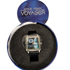 Star Trek Voyager Quartz Watch in Presentation Tin Collectible 2000 Wesco