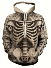 Men's 3d Skeleton Skull Print