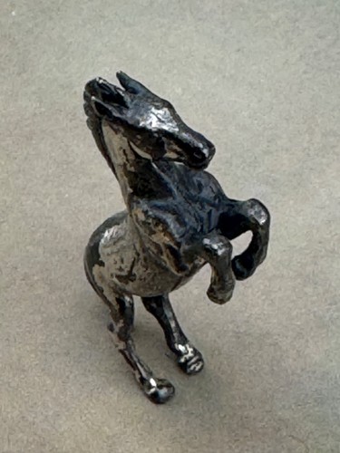Horse standing silver - horse,
