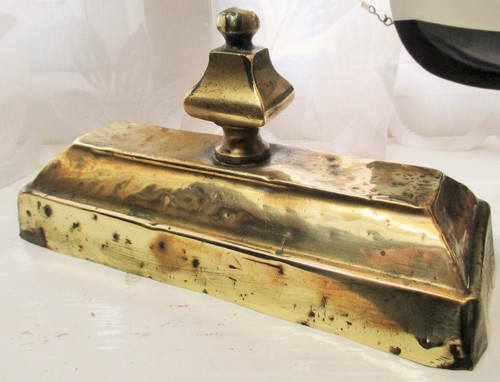 Desk paperweight brass 19th - desk,