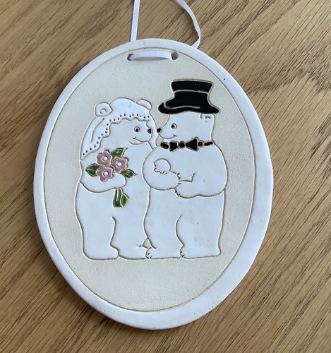 Bears wedding plaque bride - -,