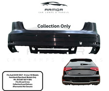 Rear Bumper Primed For Audi A3