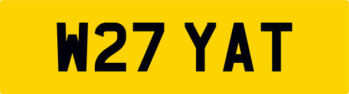 W27 yat private car - car, reg