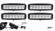 4x 12v 24v 18w Led Work Lamp