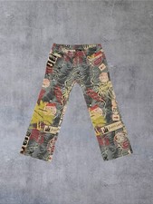 Vtg Y2K DKNY Jeans Map AOP
