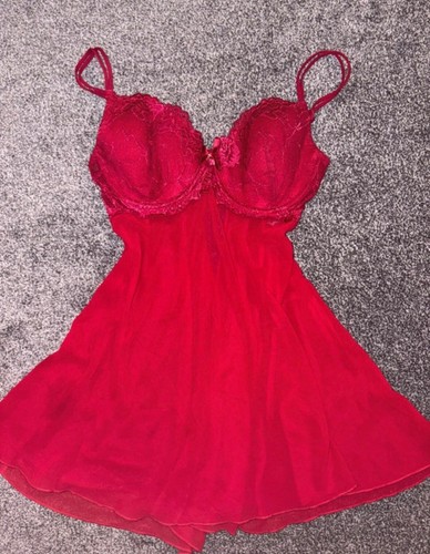 Vintage babydoll cami - , red
