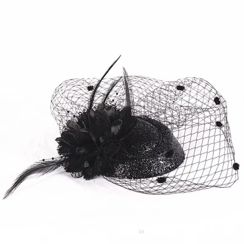Women fascinator hair clip hat - fascinator,