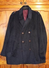 Men’s Cotton Traders navy blue peacoat/overcoat Size 3XL new without tags SOFT!