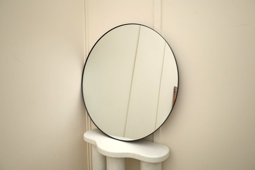 Black industrial round wall