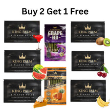 King Palm | 5 Mini Pre Rolled Cones | Select from 15 Flavours | Squeeze and Pop