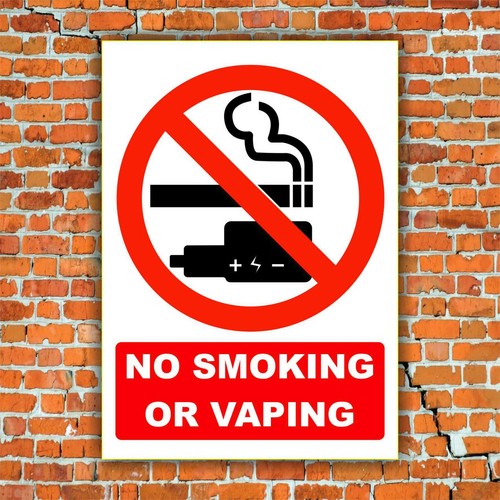 Smoking vaping sign - no, no