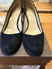 Hobbs London Black Suede Block